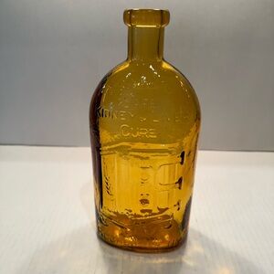 Wheaton 9.5" Amber Franks Safe Kidney Liver Cure Glass Bottle